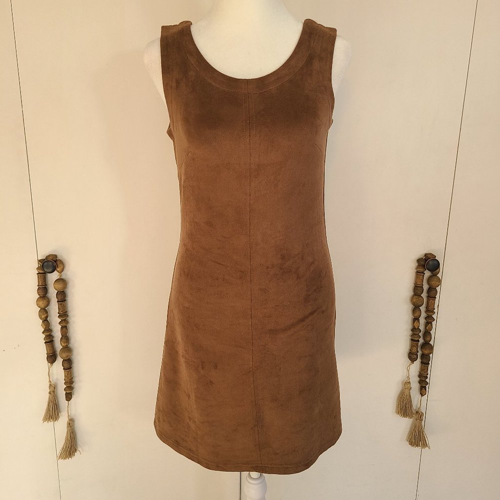 Lovemarks Brown Suede Dress